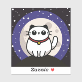 The Cat and The Moon 2025 Sticker