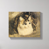The Cat (door Gwen John) Canvas Afdruk (Voorkant)