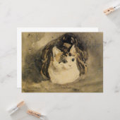 The Cat (door Gwen John) Kaart (Voorkant / Achterkant in situ)