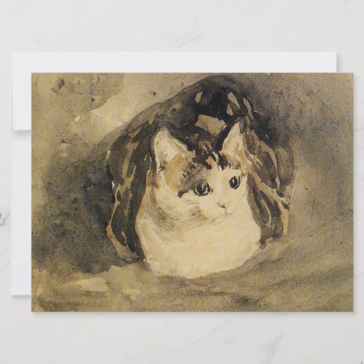 The Cat (door Gwen John) Kaart (Voorkant)