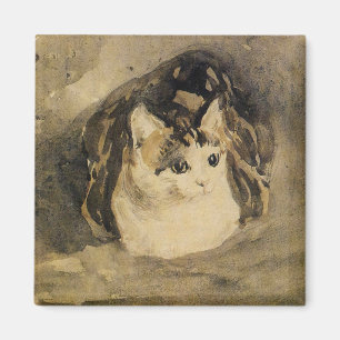 The Cat (door Gwen John) Magneet
