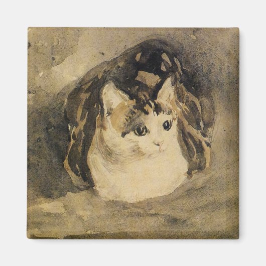 The Cat (door Gwen John) Magneet (Voorkant)