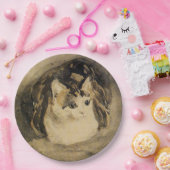 The Cat (door Gwen John) Papieren Bordje (Feest)