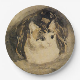 The Cat (door Gwen John) Papieren Bordje