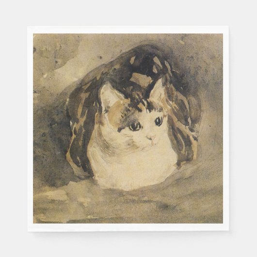 The Cat (door Gwen John) Servet (Voorkant)