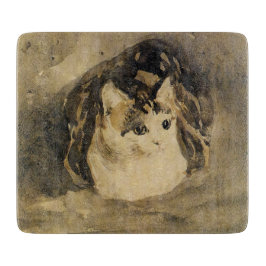 The Cat (door Gwen John) Snijplank