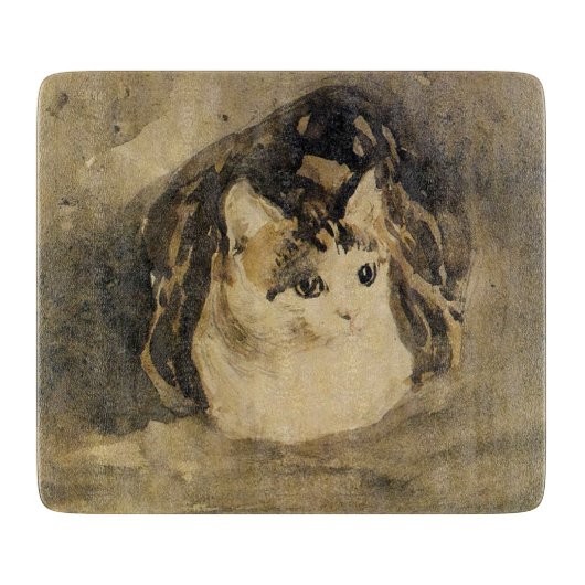 The Cat (door Gwen John) Snijplank (Voorkant)