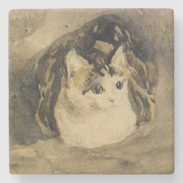 The Cat (door Gwen John) Stenen Onderzetter