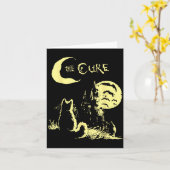 The Cat Gothic Retro Cat Lover Men Women Kids  Kaart (Gele Bloem)