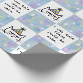 The Cat Hates Birthdays - Funny Cat Cadeaupapier (Hoek)