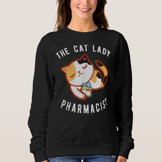 The Cat Lady Pharmacist Kitten Cat Trui (Voorkant)