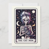 The Cat Mom Tarot Card Mother's Day Skeleton Kaart (Voorkant)