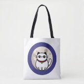 The Cat on The Moon Bag Tote Bag (Voorkant)