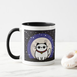 The Cat on the Moon Mug Mok