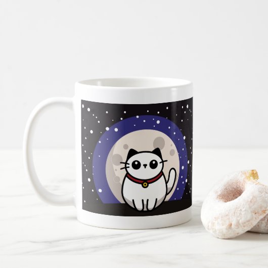 The Cat on the Moon Mug Mok (Met donut)