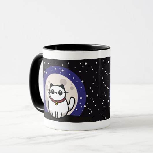 The Cat on the Moon Mug Mok (Voorkant links)
