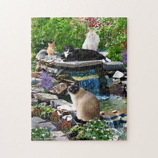 "The Cat Spa" Puzzle Legpuzzel (Verticaal)