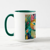 The Cat with Striking Green Eyes in Flower Garden Mok (Links)