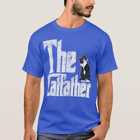 The Catfather Cat Father Mafia Funny Parody Father T-shirt (Voorkant)