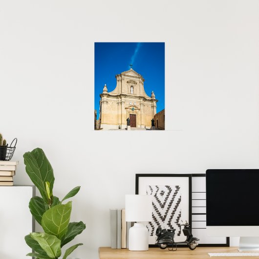 🏰The Cathedral of Gozo Poster (Thuiskantoor)