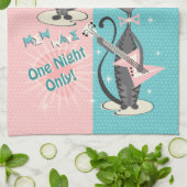 The Cat's Meow / Mew Wave Night ©️studioxine Theedoek (Gevouwen)