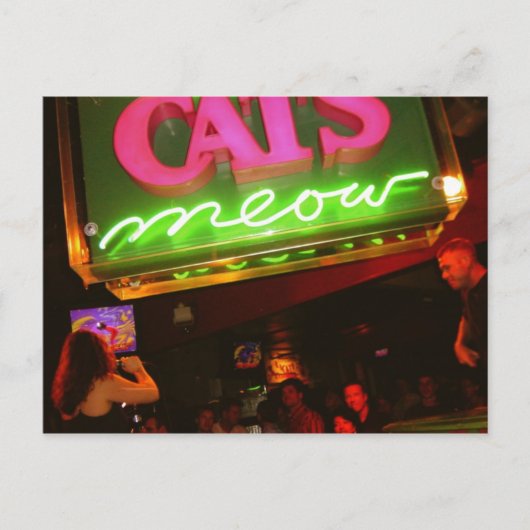 The Cat's Meow Nightclub in New Orleans Briefkaart (Voorkant)