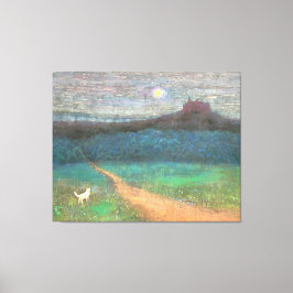 The Cat's Midnight Journey Canvas Afdruk