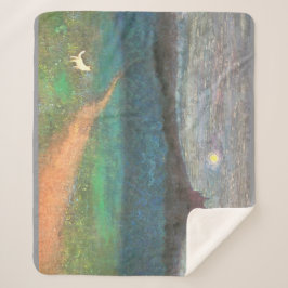 The Cat's Midnight Journey Sherpa Deken