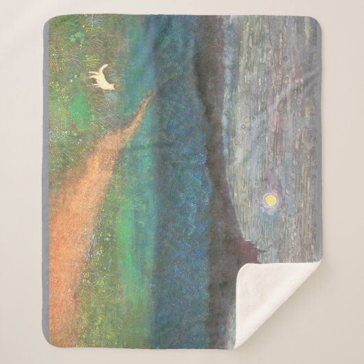 The Cat's Midnight Journey Sherpa Deken (Voorkant)