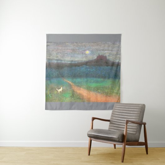 The Cat's Midnight Journey Wandkleed (In situ)