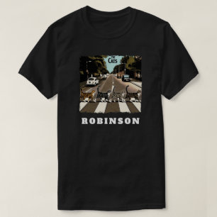 The Cats Music Lover aangepaste naam gepersonalise T-shirt