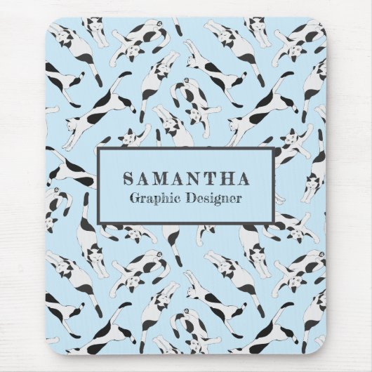 The Cats of cadstudios My Planner Baby Blue Muismat (Voorkant)