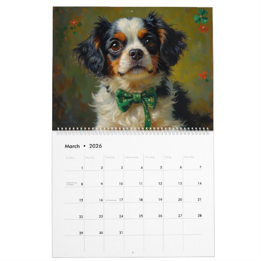The Cavalier 12 Month Calendar Kalender (Mar 2026)
