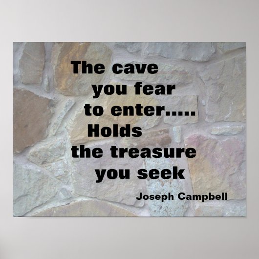 "THE CAVE MOTIVATIONAL POSTER" POSTER (Voorkant)