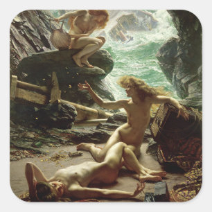 The Cave of the Storm Nymphs, 1903 (oil on canvas) Vierkante Sticker