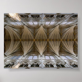 The ceiling of Westministera abbey Poster