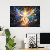 The Celestial Phoenix: Guardian of Ancient Wisdom Poster (Thuiskantoor)