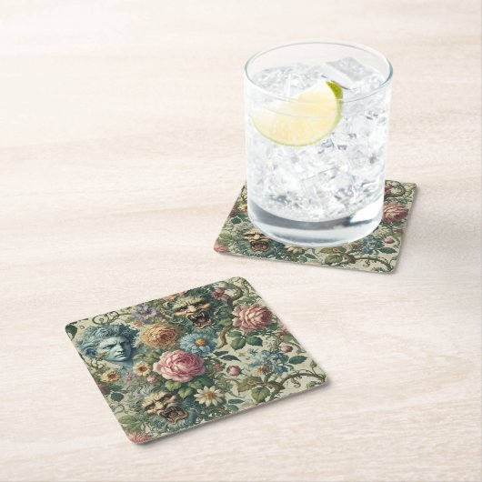 The Cerulean Muse – Gothic Victorian Kartonnen Onderzetters (Insitu)