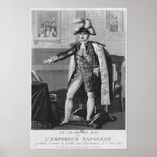 The Champ de Mai of Emperor Napoleon I Poster (Voorkant)