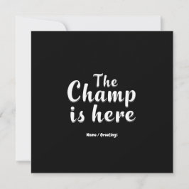 The Champ is Here Fantasy Football & Sport Kaart