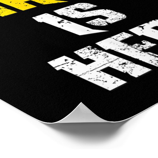 The Champ Is Here Motivational Chamonship Chamon Poster (Hoek)