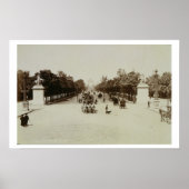 The Champs Elysées, Parijs (foto sepia) Poster (Voorkant)