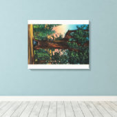 The Chandelier Tree, Underwood Park Canvas Afdruk (Insitu (Houten vloer))
