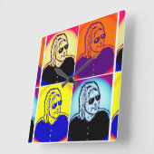 The Changing Man Vierkante Klok (Hoek)