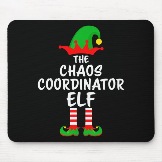 The Chaos Coordinator Elf Matching Family Christma Muismat (Voorkant)