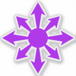The Chaos Star - v2 (paarse) Sticker