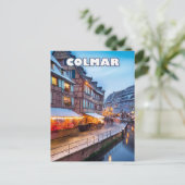 The Charm of the Colmar Christmas market Briefkaart (Staand voorkant)