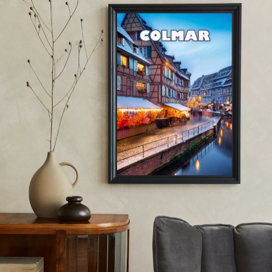 The Charm of the Colmar Christmas market Perfect Poster
