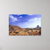 The charming beauty of desert nature under a blue canvas afdruk (Voorkant)