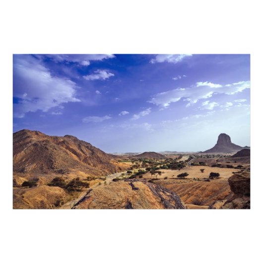 The charming beauty of desert nature under a blue  foto afdruk (Voorkant)